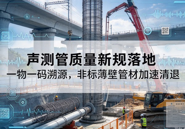碑林声测管质量新规落地，一物一码溯源，非标薄壁管材加速清退
